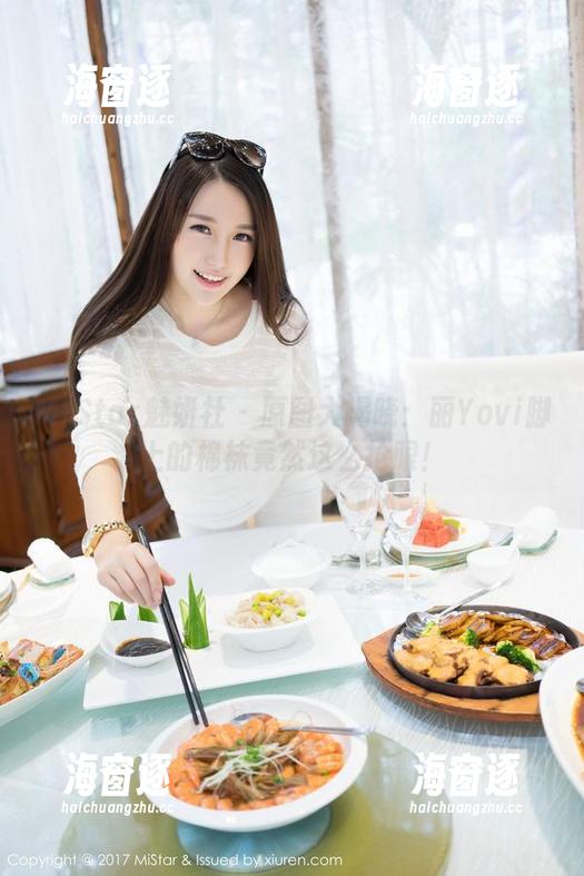 MiStar魅妍社 - 原图大揭晓：丽Yovi脚上的棉袜竟然这么抢眼！