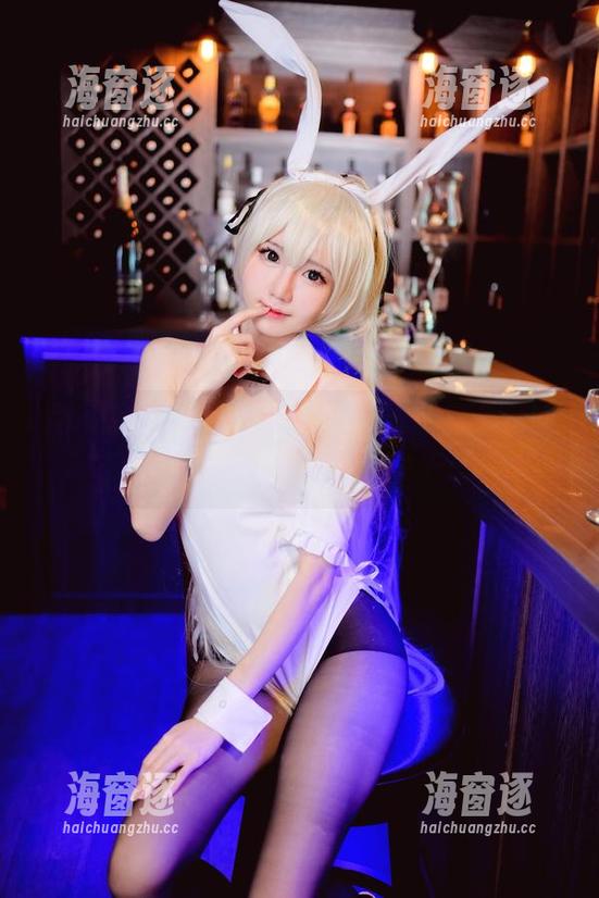 代入感满分！看sally多啦雪的白兔女郎照片，感觉自己也像个兔子了！