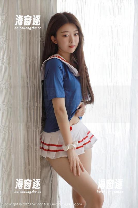 模范学院 - 原图分享：看柳侑绮Sevenbaby的水手服，难道这是新版的水手少女吗？让我想起了高中时代！